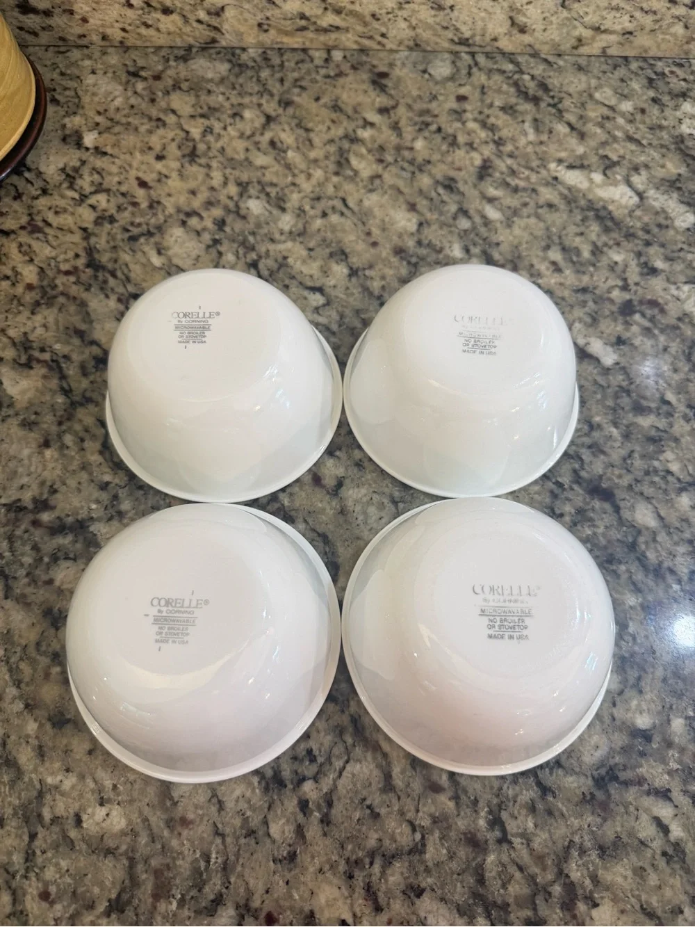 Corelle Winter Frost White Plain White Soup Cereal Bowls - Set of 4